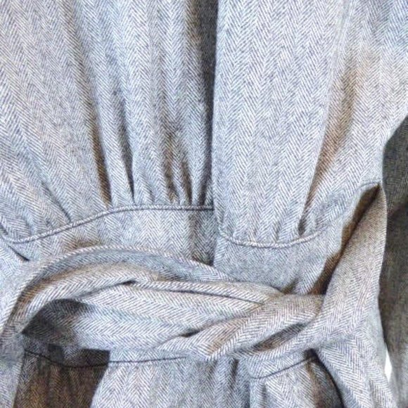 CLUB MONACO herringbone wool high neck jacket L - Picture 9 of 10